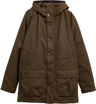 Barbour Bedale Waxed Parka - Heren - Zomerjassen - Bruin - M - Katoen - Jassen
