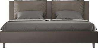 Les Tendances Cama Matrimonial Contenedor Moderno Antea 200x200 Color: Marr&oacute;n - Versi&oacute;n: Con Caja De Almacenaje