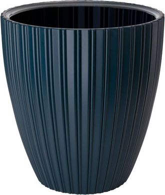 OEM Maceta Fancy - Pl&aacute;stico - Azul Petr&oacute;leo - Redonda - &Oslash;40xh42cm - Garden Id