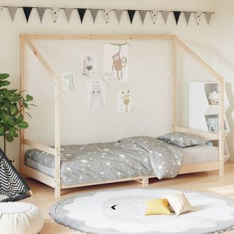 vidaXL Estructura De Cama Infantil Madera Maciza De Pino 90x190 Cm Vidaxl
