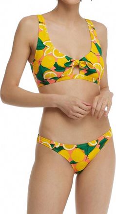 Body Glove Fresh Squeeze May Scoop Swim Top In Sunset