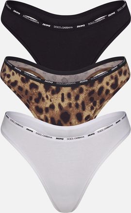 SKIMS Cotton Jersey 3-Pack Thongs