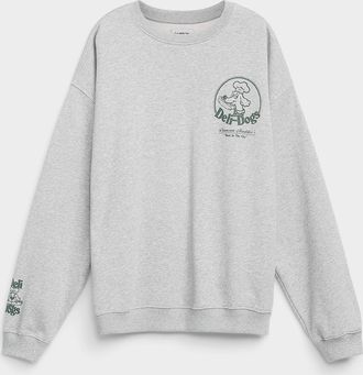 Damson Madder Womens Deli Dog fleece sweatshirt