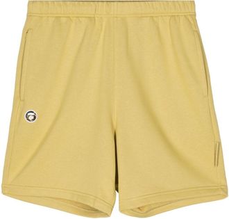 Aape By A Bathing Ape Milo-patch track shorts - men - Cotton/Polyester - S - Yellow