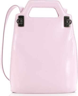 Ferragamo Wanda Top Handle Shoulder Bag Leather North South