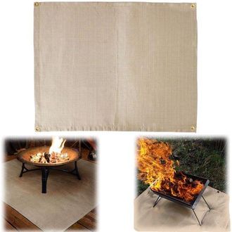 OEM Materiale Ignifugo, Tappetino Isolante Per Barbecue, Coperta Da Picnic Ignifuga, Tappetino Per Barbecue In Fibra Di Vetro, Include Borsa Per Il Traspo