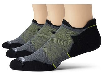 Smartwool Run Targeted Cushion Low Ankle Socks 3-Pack Mens Crew Cut Socks Shoes Medium Gray : LG (Mens Shoe 9-11.5), Nylon/Wool