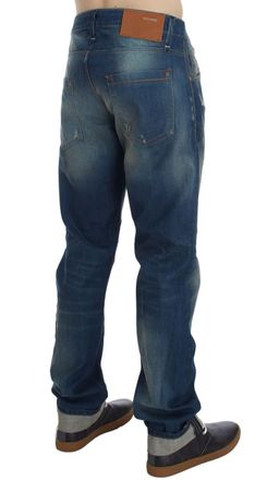 Acht Wash Cotton Stretch Baggy Fit Mens Jeans
