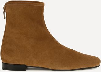 Toteme Suede Booties with shearling lining Female 38