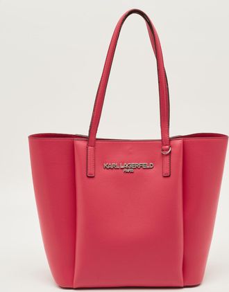Karl Lagerfeld Louise French Rose Leather Tote
