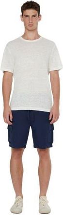 Onia Air Linen Pull-On Cargo in Deep Navy at Nordstrom, Size X-Large