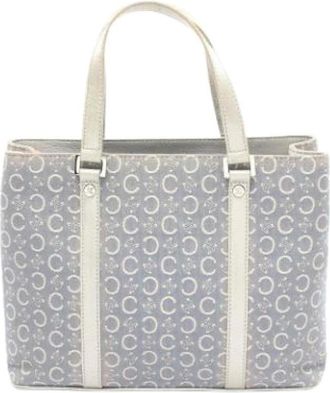 Celine Pre-owned Tote Bags, female, Blue, Size: ONE SIZE Pre-owned Canvas Tote Bag