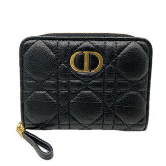Dior Black Leather Wallet (Tri-Fold) (Pre-Owned)