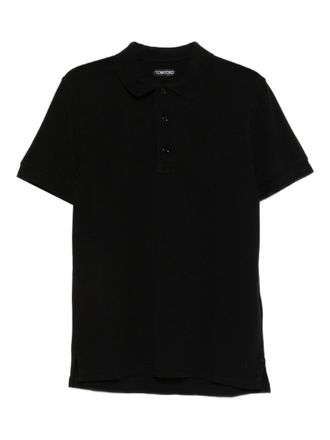 Tom Ford Black Shirt Collar Polo
