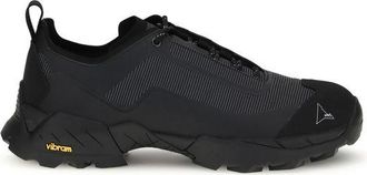 Roa Mens Andreas Strap Sneaker - Black Nylon - Size EU 45