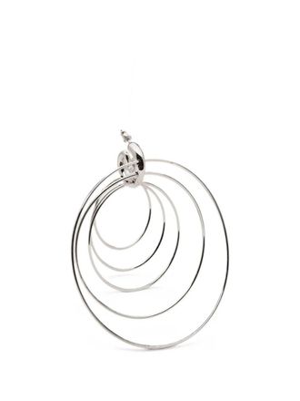 Panconesi Earrings Multiple Rings Pierced Serpent Hoops Large