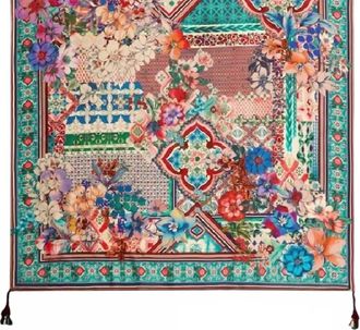 Johnny Was Womens Silk Scarf In Lorette
