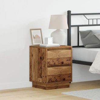 vidaXL Armadio da Notte con cassetto Legno vecchio 39 x 34.5 x 50 cm - Vidaxl