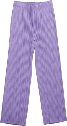 Issey Miyake Pants - Dames - Vrijetijds broeken - Paars - 2XL - Broeken