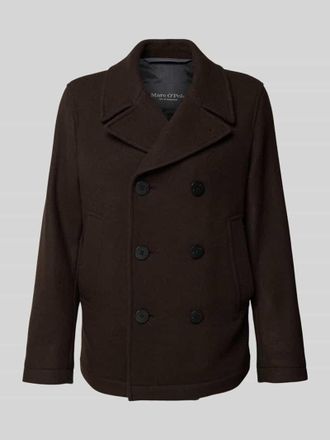 Marc O'Polo Regular Fit Mantel aus Woll-Mix in Dunkelbraun, Gr&ouml;&szlig;e XXL