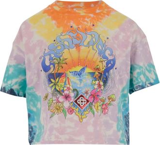 Casablanca T-shirt in cotone biologico - Viola