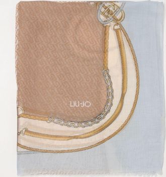 Liu Jo Sciarpa Liu Jo in poliestere con monogram LJ all over