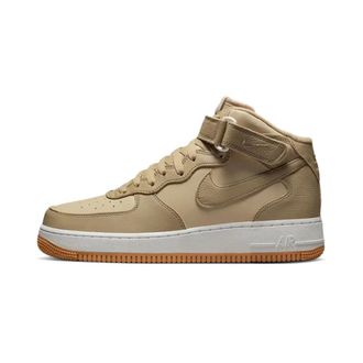 Nike Fitness, Heren, Bruin, 44 EU, Leer, Air Force 1 Mid 07