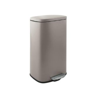 Spirella Spirella - Papelera De Cocina Con Pedal De Gran Capacidad Acero Akira 50l Topo Mate