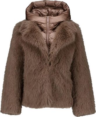 Bomboogie Dames, Jassen, Bruin, Maat: XL Leer