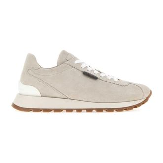 Brunello Cucinelli Suede Runners - female - Brunello Cucinelli - Sneakers - Gray - 4 1/2 UK - Shoes