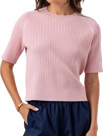 Sundays Kendra Crew Neck Sweater In Pink Petal