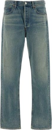 A Gold E 90s Straight Leg Jeans - Heren - Regular Fit Jeans - Blauw - W34 - Katoen - Jeans