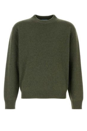 Prada Olive Green Cashmere Sweater