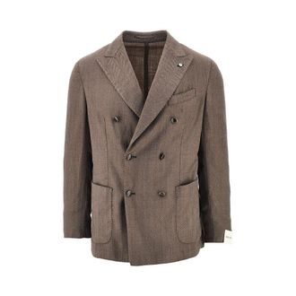 L.B.M. 1911 L. B.M. 1911 Tom wool-blend double-breasted jacket Man 50