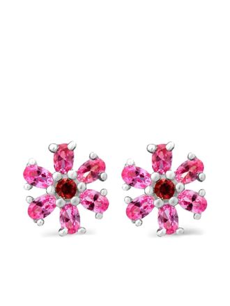 Bleue Burnham Orecchini a bottone Mini Blossom - Argento