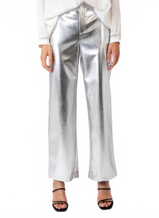 Ange A Pitty Faux Leather Pants In Silver