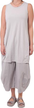 Rundholz Long Tank Top In Grey