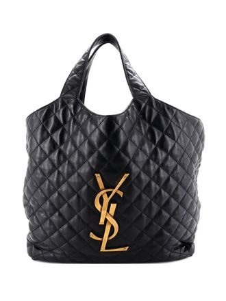 Saint Laurent Icare Shopping Quilted Leather Maxi tote bag - Black