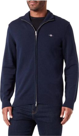 GANT Tijdloze Stijl Sweatshirts & Hoodies - Heren - Vesten - Blauw - M - Truien & Vesten