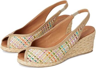 André Assous Audrey Womens Wedge Shoes Natural : 11 M, Leather/Textile