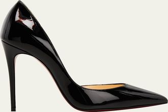 Christian Louboutin 100mm Iriza Patent Open-Side Pumps