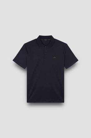 Paul & Shark Aqua Touch cotton polo shirt, Man, Blue Nights-gold, Size: XXL