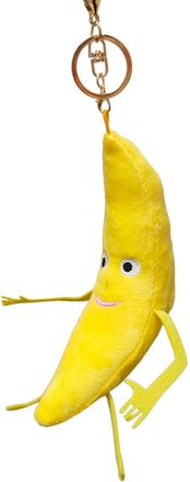 Generic Kids Cartoon Keychains - Banana Plush Keychain, Stuffed Cartoon Banana Keychain | Stuffed Banana Keychain Pendant Plush Keyring Charm, Fun-Loving Funn