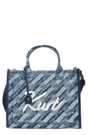 Kurt Geiger Kurt Denim Tote in Navy at Nordstrom