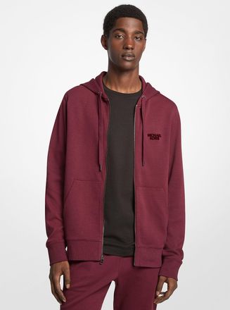 Michael Kors Cotton Blend Zip-Up Hoodie