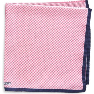 Nordstrom Panel Silk Pocket Square in Pink at Nordstrom