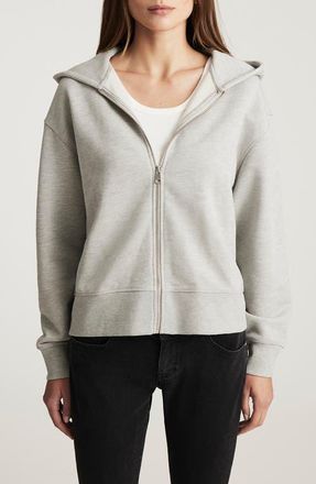 Mavi Oversize Zip Hoodie in Grey Melange at Nordstrom, Size X-Large