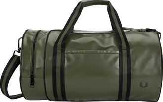 Fred Perry Classic Barrel Bag - Heren - Weekendtassen - Groen - ONE Size - Polyester - Tassen