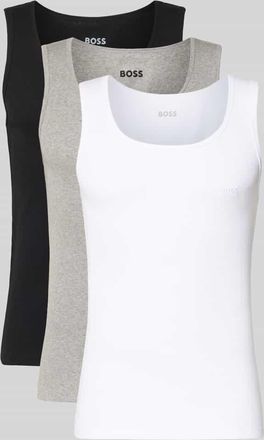 HUGO BOSS Slim Fit Unterhemd aus reiner Baumwolle im 3er-Pack Modell ONE in Weiss, Gr&ouml;&szlig;e XXL