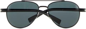 Saint Laurent Mens Acetate Aviator Sunglasses Black